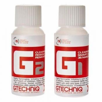 gtechniq G1 ClearVision Smart cristal hidrofóbico nanocoat y G2 residuos Remover