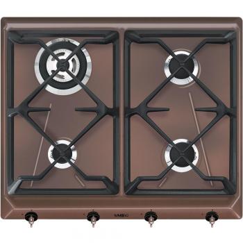Cocina a Gas SMEG SRV864RAGH 4 Fuegos Color Cobre 60 cm Incasso