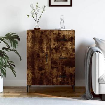 Aparador de madera de ingeniería 69,5x34x90 cm, Mueble de Almacenaje de Salón, Armarios con Puertas, Cajón de Madera, Buffet para salón Moderno, Armario Auxiliar,