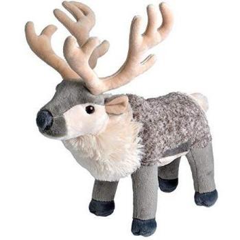Wild Republic-17700 CK Reno de Peluche Suave, Color Gris, 30 cm