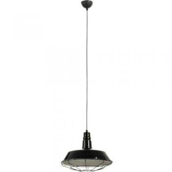 Lámpara de Suspensión Lofti EPIKASA, Metal Negro, 36x36x100 cm