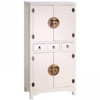 Aparador ORIENTE 63 x 33 x 131 cm Madera Blanco