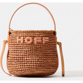 Bolso bombonera de rafia HOFF Gavina Melocotón