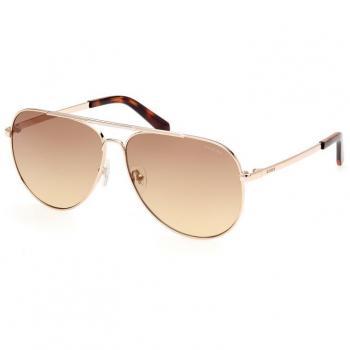Guess® Rose Gold Aviator Sunglasses GU00059 32F 62 One Size