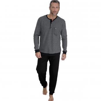 MASSANA - Pijama DE Invierno PUÑOS - Negro, M
