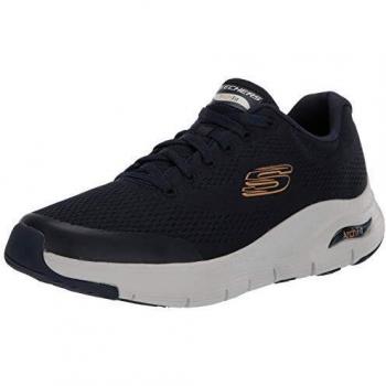 Zapatillas Skechers Arch Fit para hombre en color azul marino