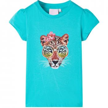 Camiseta infantil verde menta 104