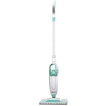 Shark Mopa de vapor [S1000EU] Dirt Grip, Control de vapor bajo demanda, Fácil de usar, Blanco/Verde
