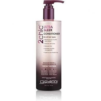 Giovanni 2chic Brazilian Keratin and Argan Oil Ultra-Sleek Conditioner, 24 Fluid Ounce