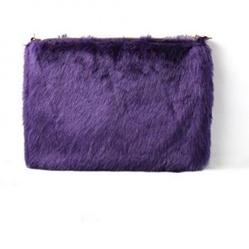 Accessoryo - Cartera de mano de Material Sintético para mujer Morado morado talla única