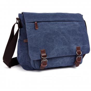 LOSMILE Hombres Lona Bolso de Bandolera La Bolsa de Mensajero Bolsa de Lona Bolsa de Hombro 16 Pulgadas Bolsa de Ordenador.
