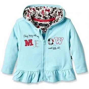 Blue Seven Mini Md Sweatjacke Kapuze-Sudadera Niñas,, Grün