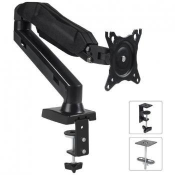 Maclean MC-860 Soporte para Monitor 27 Negro Escritorio