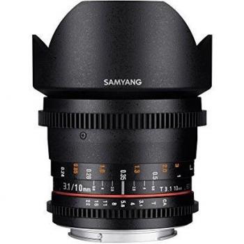 Objetivo Samyang V-DSLR 10mm T3.1 ED AS NCS para Canon