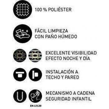 EASYDECO - Estor enrollable Día y Noche - Blanco