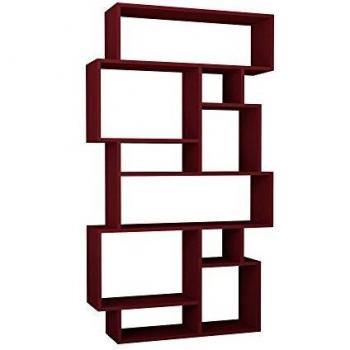 Homitis Estante, karmato, Madera, Claret Rojo, 25,5 x 97 x 168,5 cm
