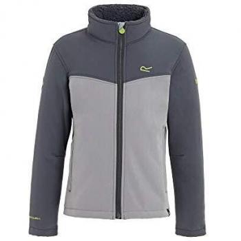 Regatta Rivendale Soft Shell - Chaqueta Infantil, Niño, Color SlGry/RckGry, tamaño FR : XXS