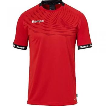 Camiseta de Manga Corta Kempa Wave 26 - Transpirable, Roja, Talla XL