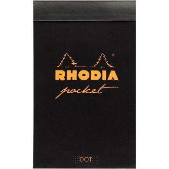 Cuaderno de bolsillo Rhodia 8550C - Dot (puntado) - Naranja/Negro
