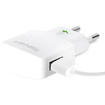 Fujipower FUMT001 - Mini transformador USB, 1 Amp, sin cable, color blanco