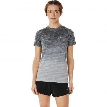 Camiseta de mujer Seamless Asics Runkoyo manga corta gris - XS