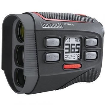 Bushnell Unisex's Hybrid Laser/GPS rangefinder, Black/Red, One Size