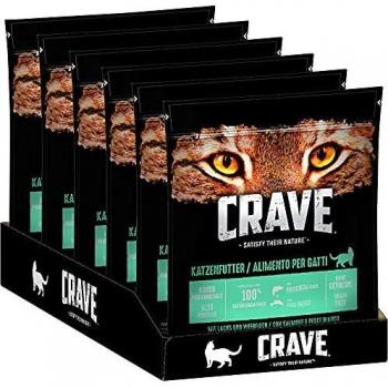 Crave Adult Cat Food with Salmon & White Fish - 750g