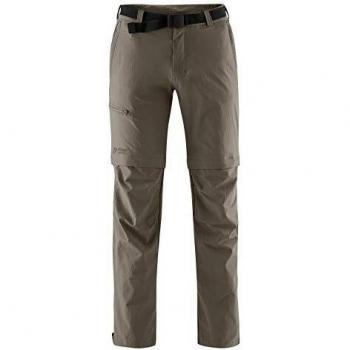 Maier Sports Men's Zip-Off Hiking Pants - Brown - Size 28 - Regular Fit with 4 Pockets