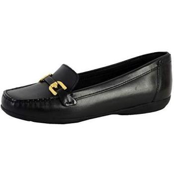 Zapatos Geox Annytah Moc Negro para mujer, calzado cómodo, diseño elegante, suela de goma antideslizante, plantilla acolchada, material transpirable