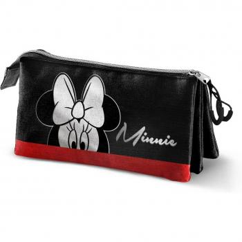 Estuche Portatodo Karactermania Disney Minnie Mouse Sparkle HS Silver Negro