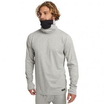 Burton Midweight Long Neck Camiseta Técnica de Manga Larga Gris