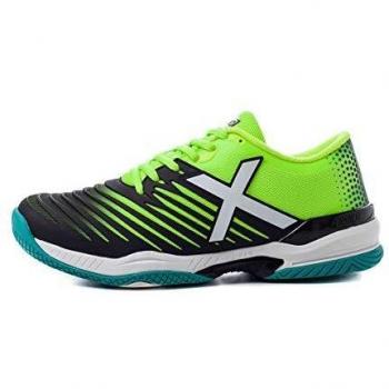 Zapatilla Munich Balonmano Fluor Negro