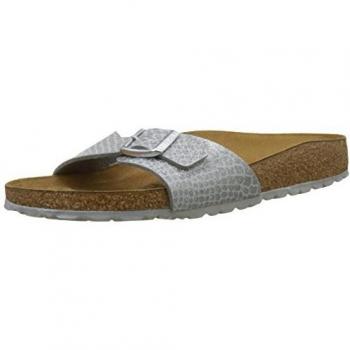 Birkenstock Madrid, Mules para Mujer, Plateado