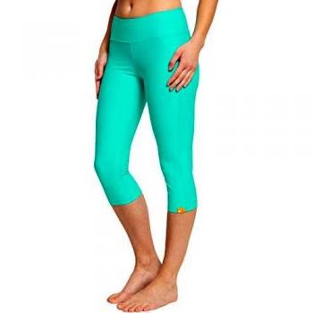 iQ-UV - Pantalones Pirata de Yoga para Mujer, Mujer, 673122, Carib, Small