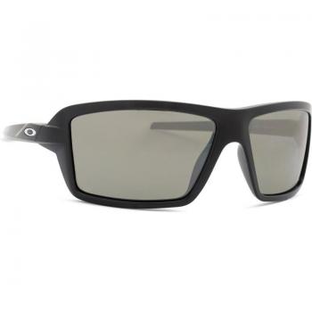 Oakley Cables OO 9129 02 63 Sunglasses - Size: ONESIZE, Matte Black, Prizm Polarized, Multicolour