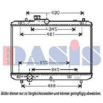 AKS Dasis 320032N Radiador, refrigeración del motor