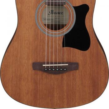 Ibanez V44MINI Open Pore Natural Travel Acoustic Guitar with Case