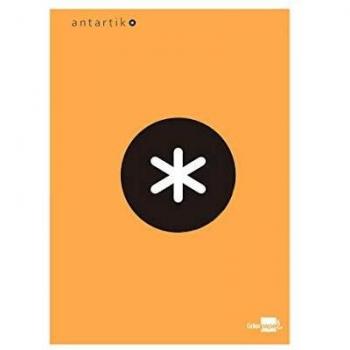 Bloc Antartik Folio microperforado Cuadrícula tapa Dura 80 hojas 100gm2 Naranja Flúor con margen