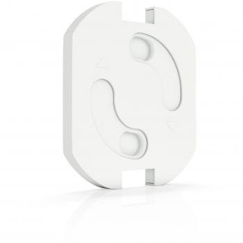 conecto CC50152 Socket Protector Socket Fuse Child Lock para socket con mecanismo de giro y cinta adhesiva 3M completa, blanco