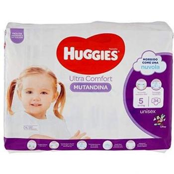 Huggies Little Movers Ultra Comfort Diaper Pants Size 5 (12-17 kg), 34 Count