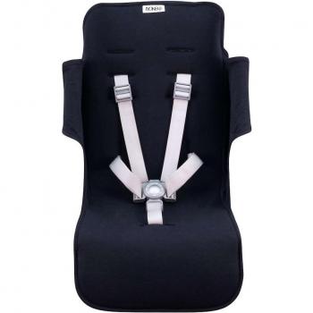Colchoneta Jyoko para Silla de Paseo Maclaren y Techno - Algodón y Espuma, Compatible con Maclaren Quest y Techno, Black Series