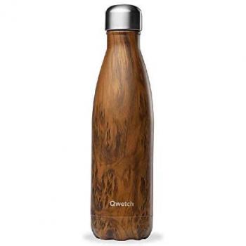 Botella Isotérmica Inox Marrón 500 ml Qwetch