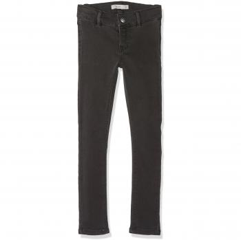 NAME IT Nkfpolly Dnmtera 6077 Pant Noos, Jeans para Niñas, Gris Dark Grey Denim, 116