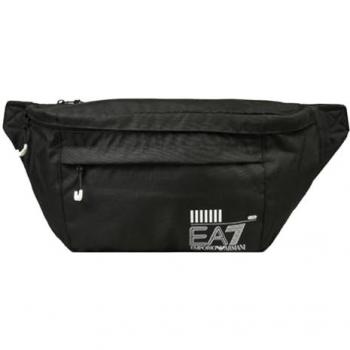 Riñonera EA7 Train Core Maxi Negra Unisex, Poliéster, Tamaño Único