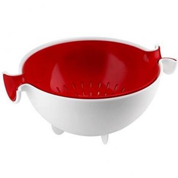 Colador de Pasta Rojo y Blanco Guzzini