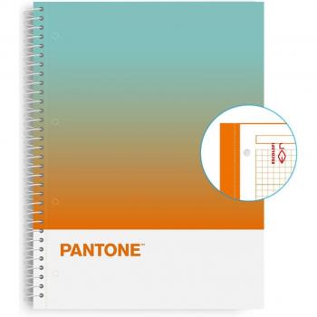 Cuaderno A4 80/90 Microperforado Pantone Courage Escolofi Azul y Naranja