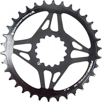 CR2UNA E13-103-Plato de bicicleta, color negro