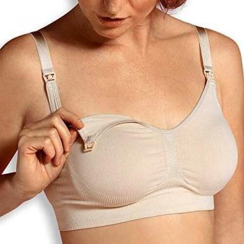 Carriwell Primrose Hill 3050 Sujetador de Lactancia sin Costuras, S, Beige