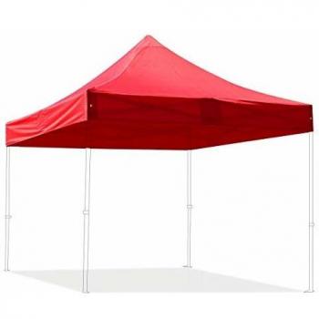 Lona para carpa plegable de 3x3 m color rojo con techo