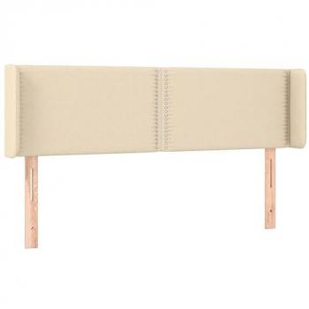 Cabecero LED Tapizado Crema 147x16x78/88 cm